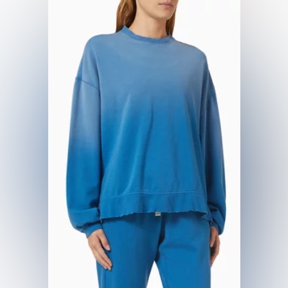 Nwt Electric & Rose Erin Sunbleached Juniper Fleece Crewneck Sweatshirt